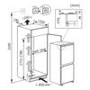 Hisense RIB312F4AWE Integrated Frost Free Fridge Freezer with Sliding Door Fixing Kit - White - E Rated