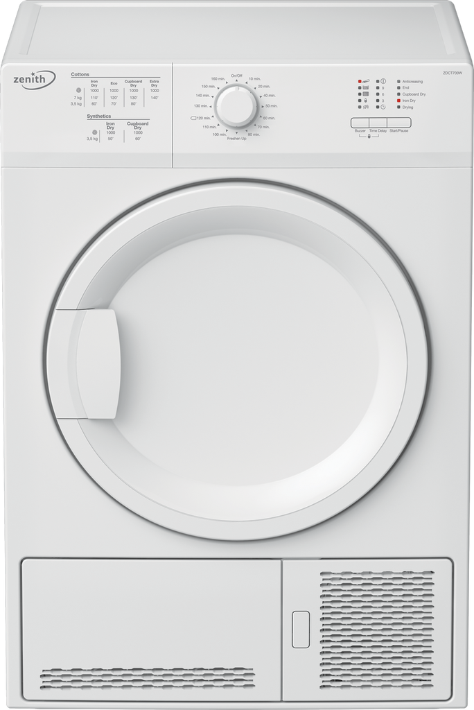 Zenith ZDCT700W 7Kg Condenser Tumble Dryer  - White - B Rated