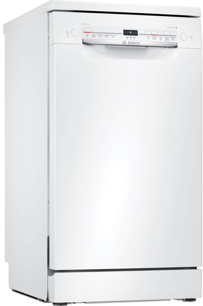 Bosch Serie 2 SPS2IKW04G Wifi Connected Slimline Dishwasher - White - F Rated