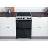 Indesit ID67V9HCXUK 60cm Electric Cooker with Ceramic Hob - Inox