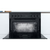 Indesit ID67V9KMBUK 60cm Electric Cooker with Ceramic Hob - Black