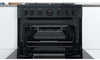 Indesit ID67G0MCBUK 60cm Gas Cooker - Black