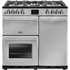 Belling Farmhouse 90DFT Dual Fuel Range Cooker Silver - Moores Appliances Ltd.