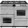 Belling Farmhouse 100DF Dual Fuel Range Cooker Silver - Moores Appliances Ltd.