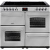 Belling Farmhouse 100E Electric Ceramic Hob Range Cooker Silver - Moores Appliances Ltd.