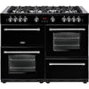 Belling Farmhouse 110DF Dual Fuel Range Cooker Black - Moores Appliances Ltd.