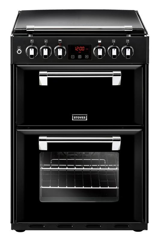 Stoves Richmond 600DF 60cm Dual Fuel Cooker - Black