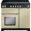 Rangemaster Kitchener KCH90ECCR/C 90cm Electric Range Cooker with Ceramic Hob - Cream/Chrome Trim