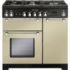 Rangemaster Kitchener KCH90DFFCR/C 90cm Dual Fuel Range Cooker - Cream/Chrome Trim