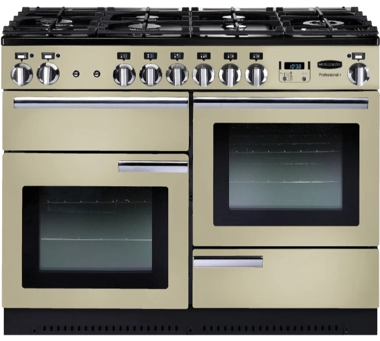 Rangemaster Professional Plus PROP110DFFCR/C 110cm Dual Fuel Range Cooker - Cream/Chrome Trim