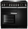 Rangemaster Professional Plus PROP90ECGB/C 90cm Electric Range Cooker with Ceramic Hob - Black/Chrome Trim