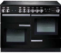 Rangemaster Professional Plus PROP110ECGB/C 110cm Electric Range Cooker with Ceramic Hob - Black/Chrome