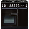 Rangemaster Professional Plus PROP90NGFGB/C 90cm Gas Range Cooker - Black/Chrome Trim