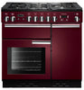 Rangemaster Professional Plus PROP90NGFCY/C 90cm Gas Range Cooker - Cranberry/Chrome Trim