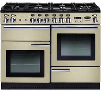 Rangemaster Professional Plus PROP110NGFCR/C 110cm Gas Range Cooker - Cream/Chrome Trim