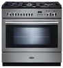 Rangemaster Professional Plus FXP PROP90FXPDFFSS/C 90cm Dual Fuel Range Cooker - Stainless Steel/Chrome Trim