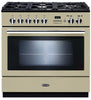 Rangemaster Professional Plus FXP PROP90FXPDFFCR/C 90cm Dual Fuel Range Cooker - Cream/Chrome Trim