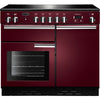 Rangemaster Professional Plus PROP100EICY/C 100cm Electric Range Cooker with Induction Hob - Cranberry/Chrome Trim