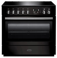 Rangemaster Professional Plus FX PROP90FXEIGB/C 90cm Electric Range Cooker with Induction Hob - Black/Chrome Trim