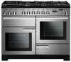 Rangemaster Professional Deluxe PDL110DFFSS/C 110cm Dual Fuel Range Cooker - Stainless Steel/Chrome Trim