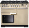 Rangemaster Professional Deluxe PDL100DFFCR/C 100cm Dual Fuel Range Cooker - Cream/Chrome Trim