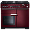 Rangemaster Professional Deluxe PDL100DFFCY/C 100cm Dual Fuel Range Cooker - Cranberry/Chrome Trim