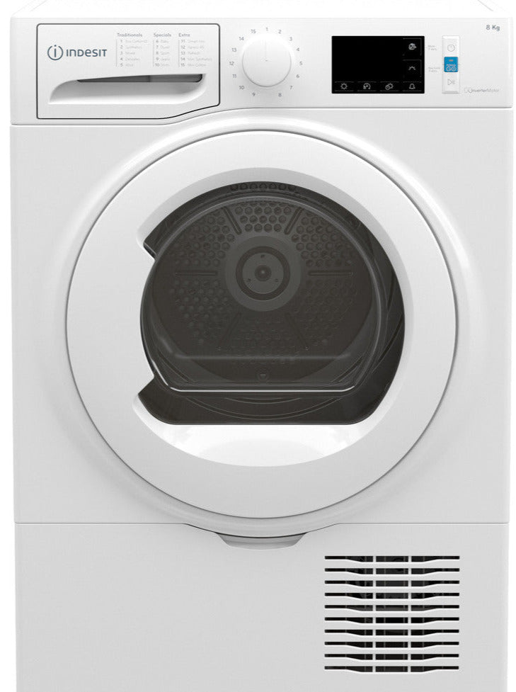 Indesit I3D81WUK 8Kg Condensing Tumble Dryer - White - B Rated