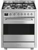 Smeg Symphony C7GPX9 70cm Dual Fuel Range Cooker - Stainless Steel