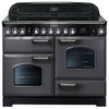 Rangemaster Classic Deluxe CDL110ECSL/C 110cm Electric Range Cooker with Ceramic Hob - Slate/Chrome Trim