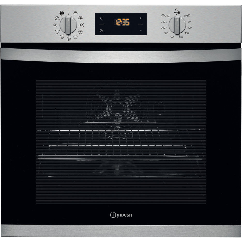 Indesit IFW3841PIX Built In Electric Single Oven - Stainless Steel