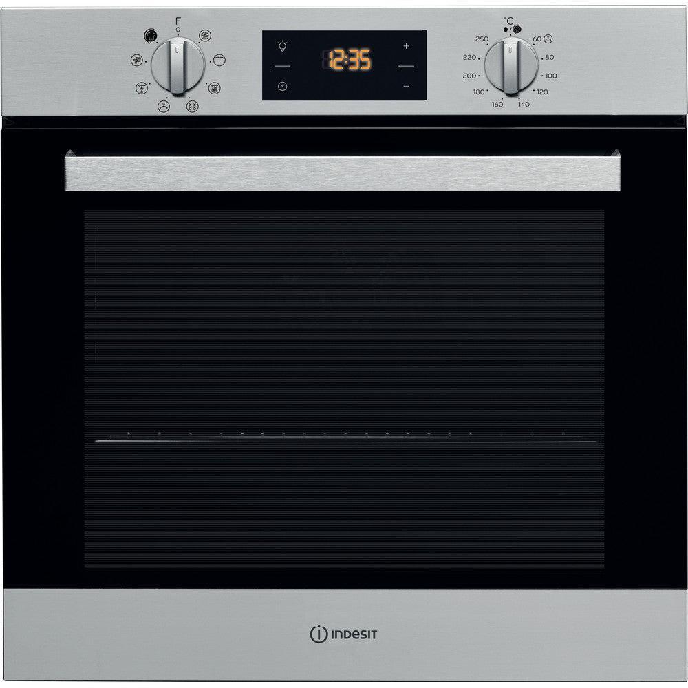 Indesit IFW6340IXUK Built In Electric Single Oven - Stainless Steel