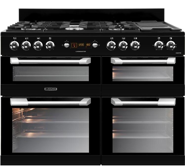 Leisure Cuisinemaster CS110F722K 110cm Dual Fuel Range Cooker - Black