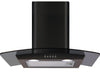 CDA ECP62BL 60cm Chimney Hood - Black