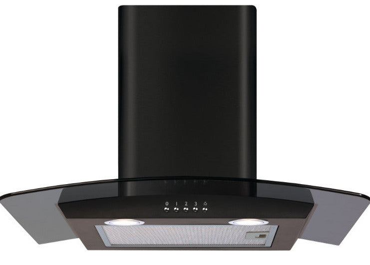 CDA ECP62BL 60cm Chimney Hood - Black