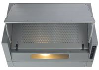 CDA EIN60FSI 60cm Integrated Hood - Silver