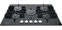 Hotpoint FTGHG751DHBK 75cm Gas Hob - Black Glass