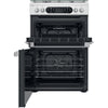 Hotpoint HDM67G8C2CXUK 60cm Dual Fuel Cooker - Inox