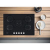 Hotpoint HGS72SBK 75cm Gas Hob - Black Glass