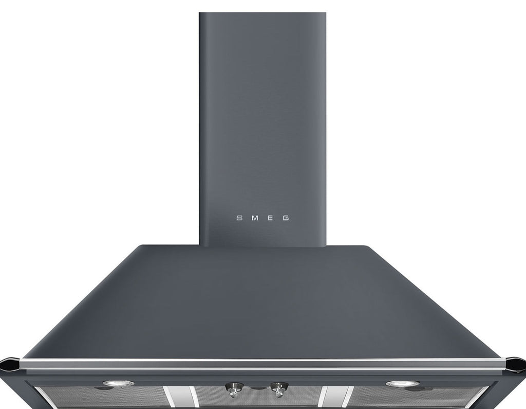 Smeg Victoria KT100GRE 100cm Chimney Hood - Slate Grey