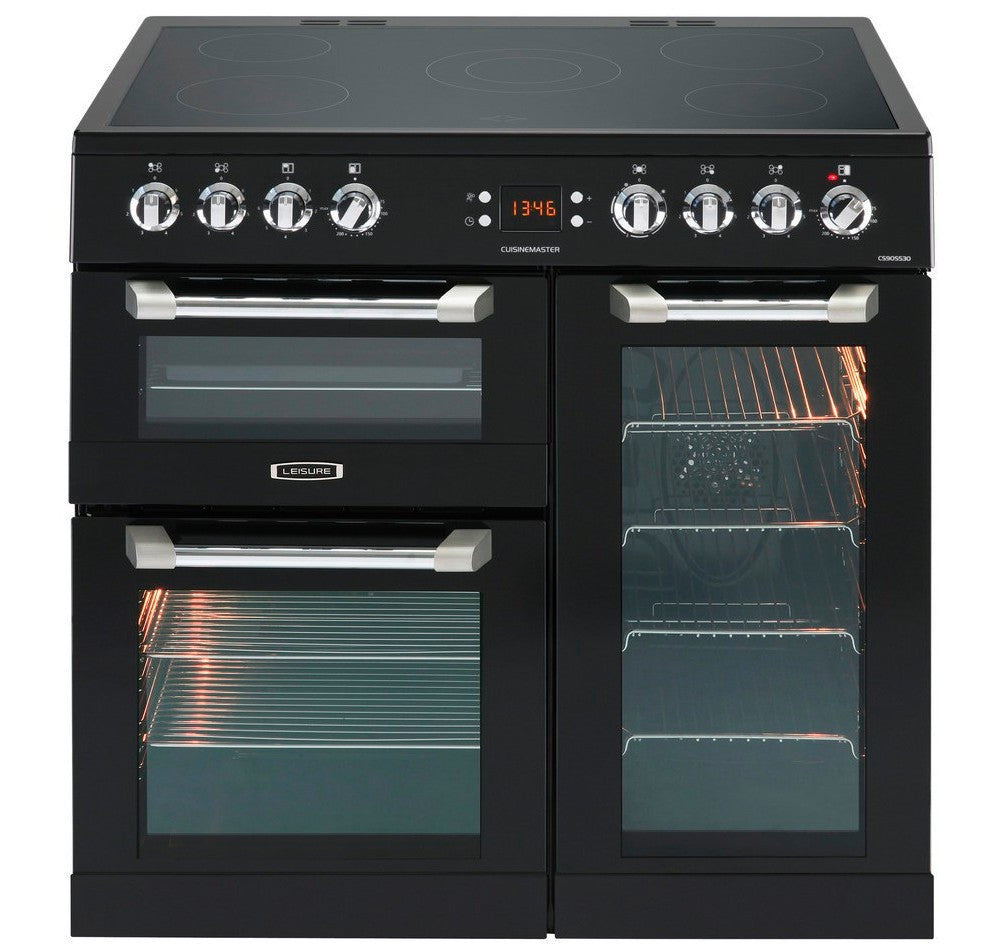 Leisure Cuisinemaster 90 Electric Ceramic Hob Range Black - Moores Appliances Ltd.