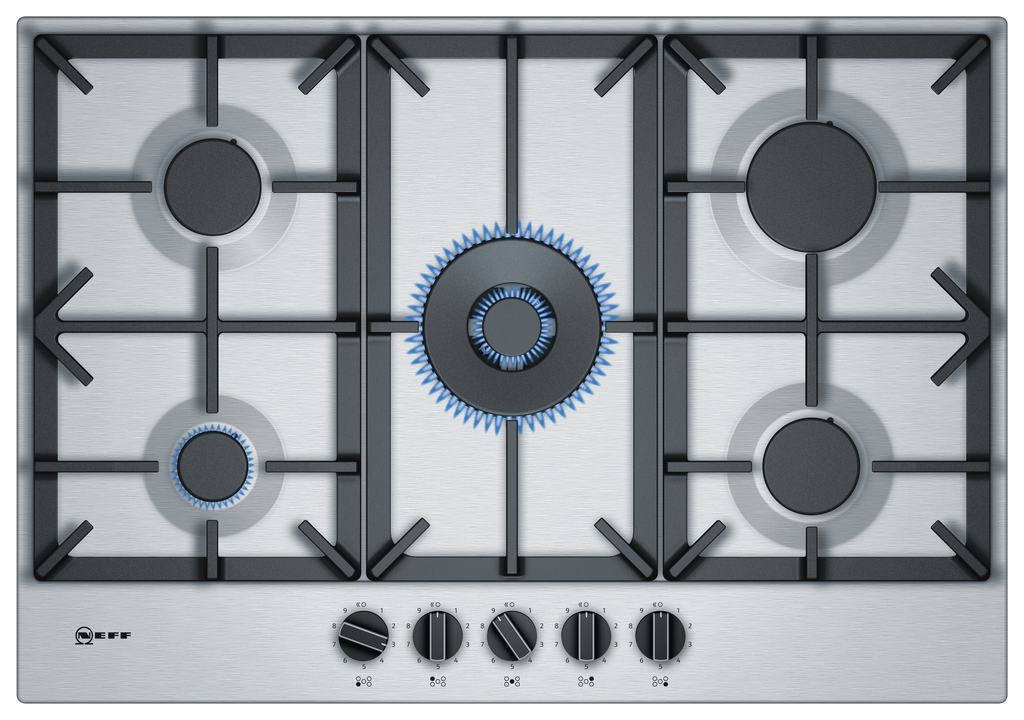 Neff N70 T27DS59N0 75cm Gas Hob - Stainless Steel