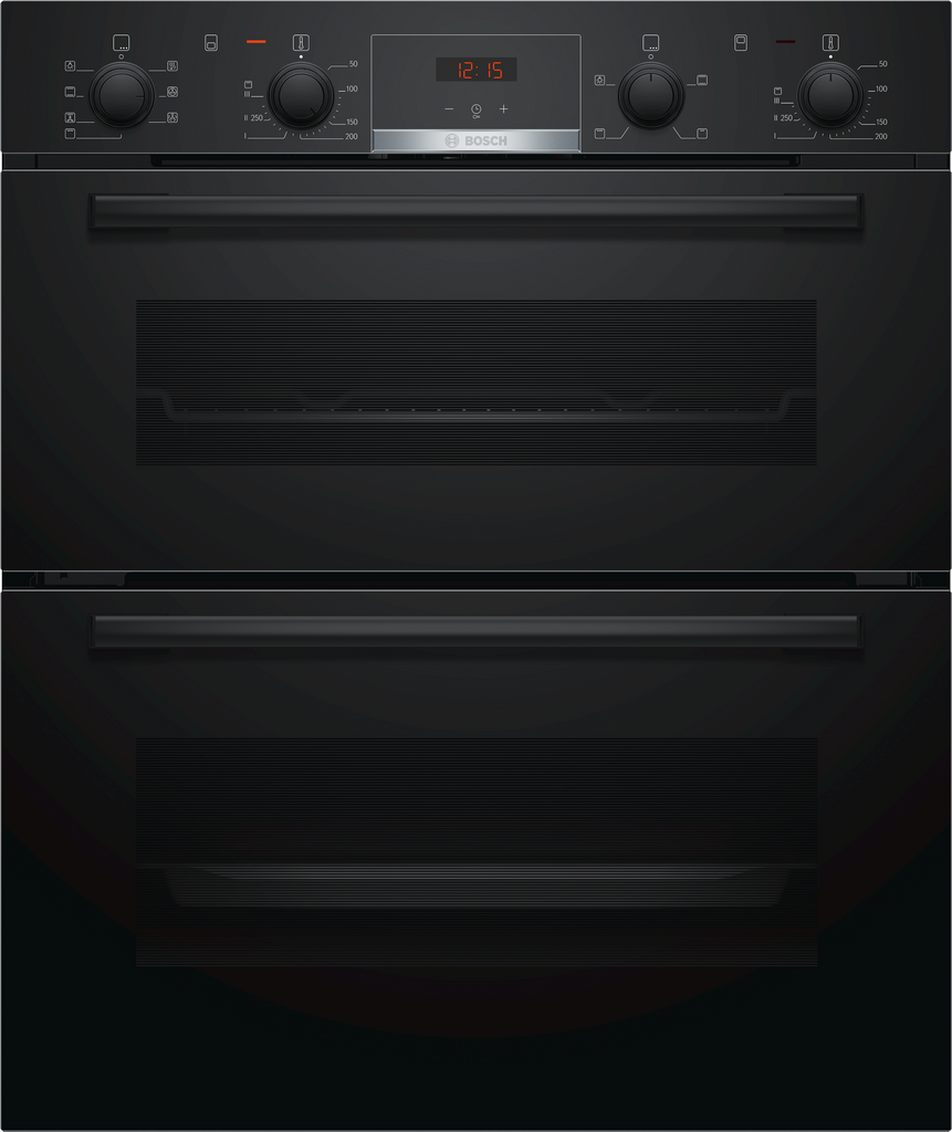 Bosch Series 4 NBS533BB0B Built Under Electric Double Oven - Black