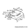 Bosch Series 2 DUL63CC50B 60cm Visor Hood - Stainless Steel