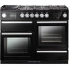 Rangemaster Nexus Steam NEX110SODFFBL/C 110cm Dual Fuel Range Cooker - Black/Chrome Trim