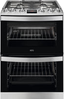 AEG CKB6540ACM 60cm Dual Fuel Cooker - Stainless Steel