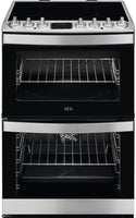 AEG 6000 CIB6743ACM 60cm SteamBake Electric Cooker with Induction Hob - Stainless Steel