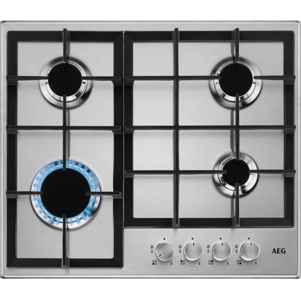 AEG HGB64200SM 60cm Gas Hob - Stainless Steel