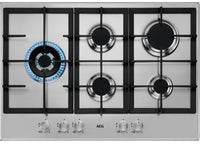 AEG HGB75500SM 75cm Gas Hob - Stainless Steel