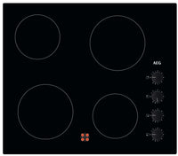 AEG HK614000CB 59cm Ceramic Hob - Black