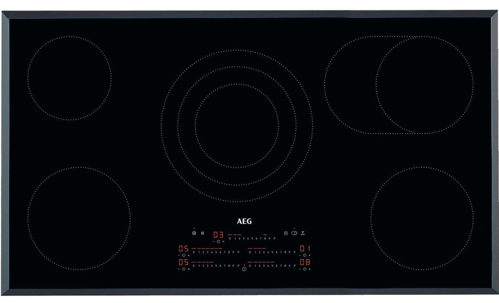 AEG HRE95770FB 90cm Ceramic Hob - Black